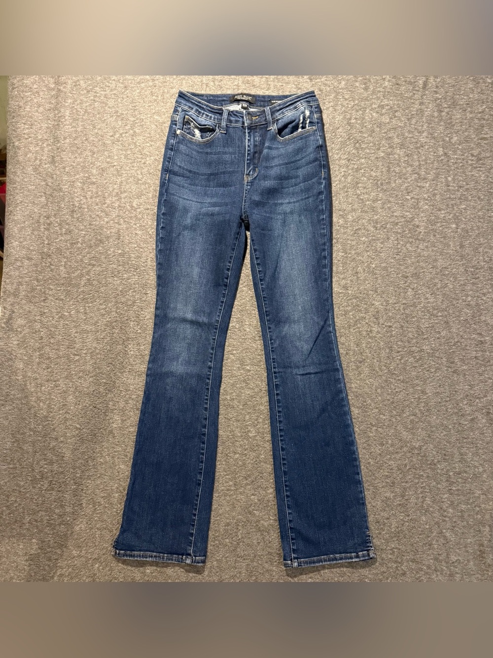 Judy Blue Slim Bootcut Jeans Womens 7/28 (fit 28x32.5) Blue Stretch High Rise